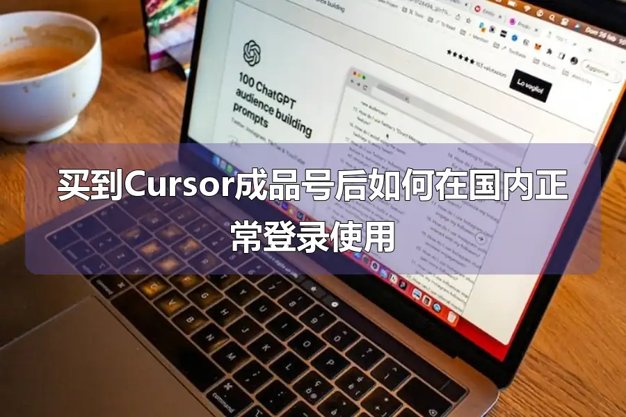 买到Cursor成品号后如何在国内正常登录使用